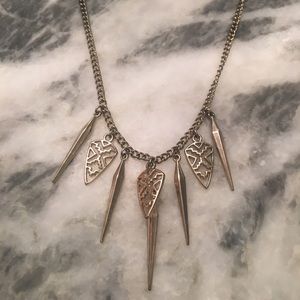 Gold statement necklace